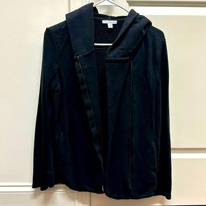 James Perse black hooded jacket